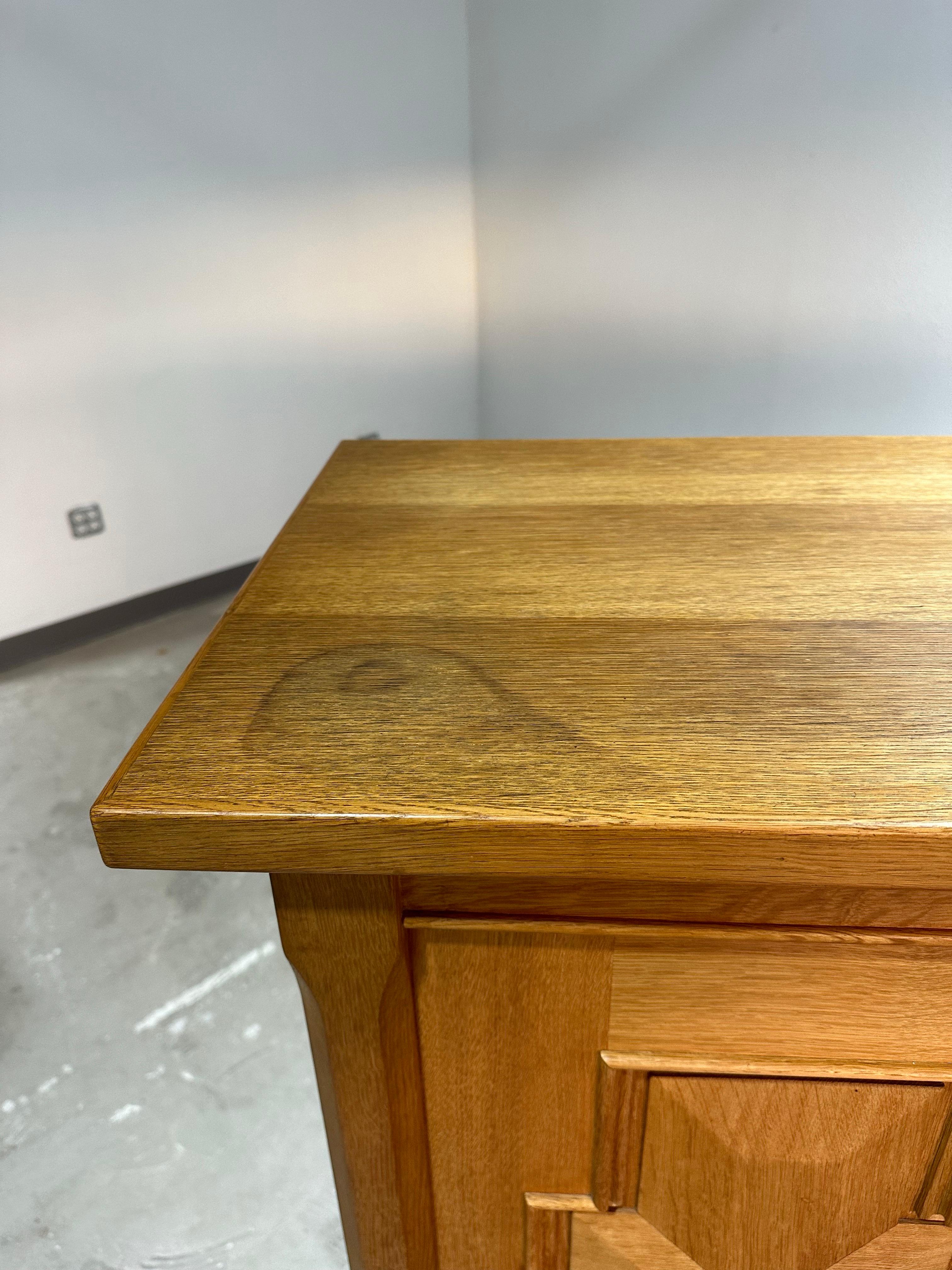 Henning Kjaernulf 1970’s Danish Oak Carved Brutalist Sideboard 9