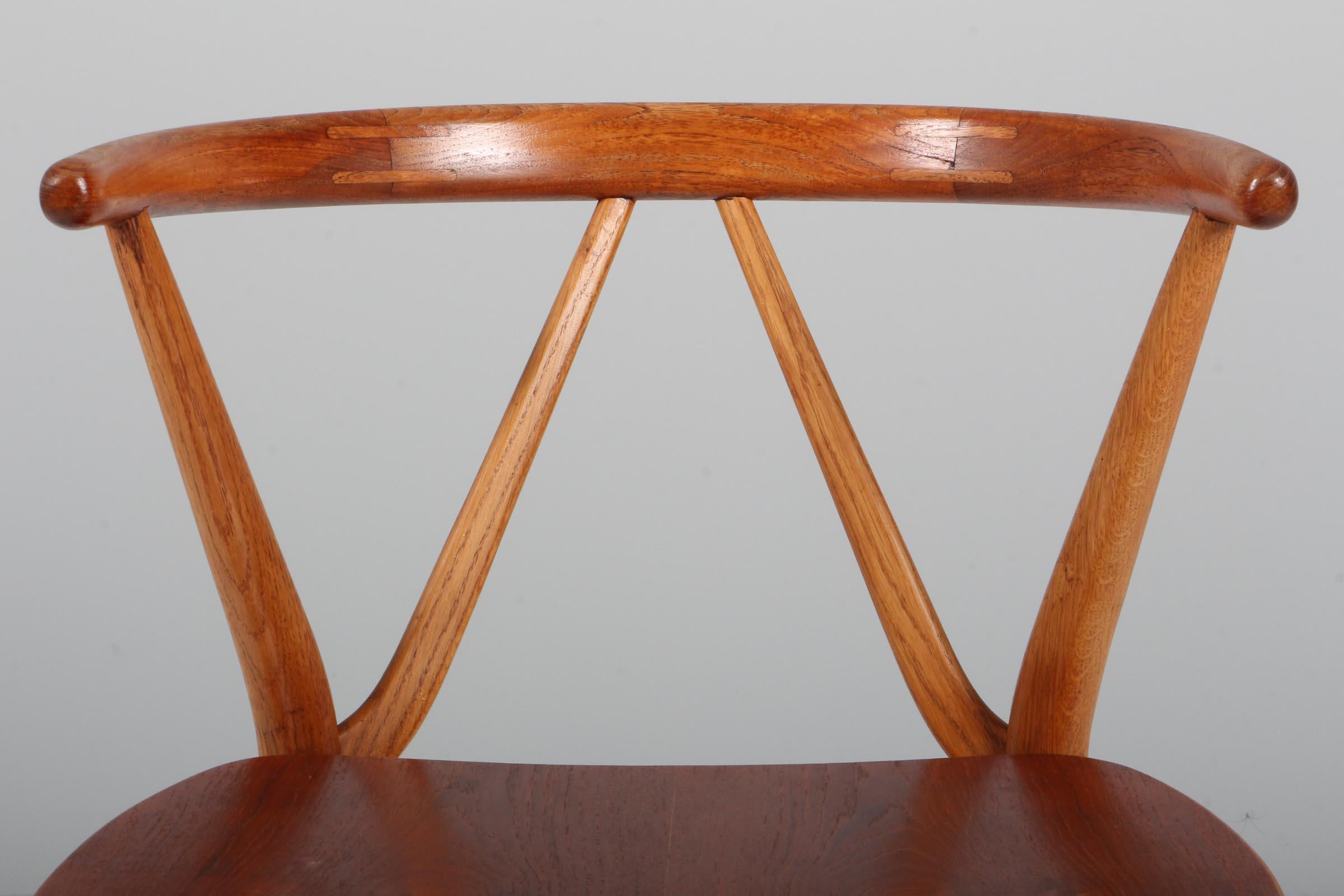 Henning Kjærnulf Armchair Teak and Oak, 1960s 1