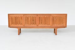 Henning Kjaernulf brutalist sideboard Nyrup Mobelfabrik Denmark 1960