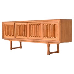 Henning Kjaernulf brutalist sideboard Nyrup Mobelfabrik Denmark 1960