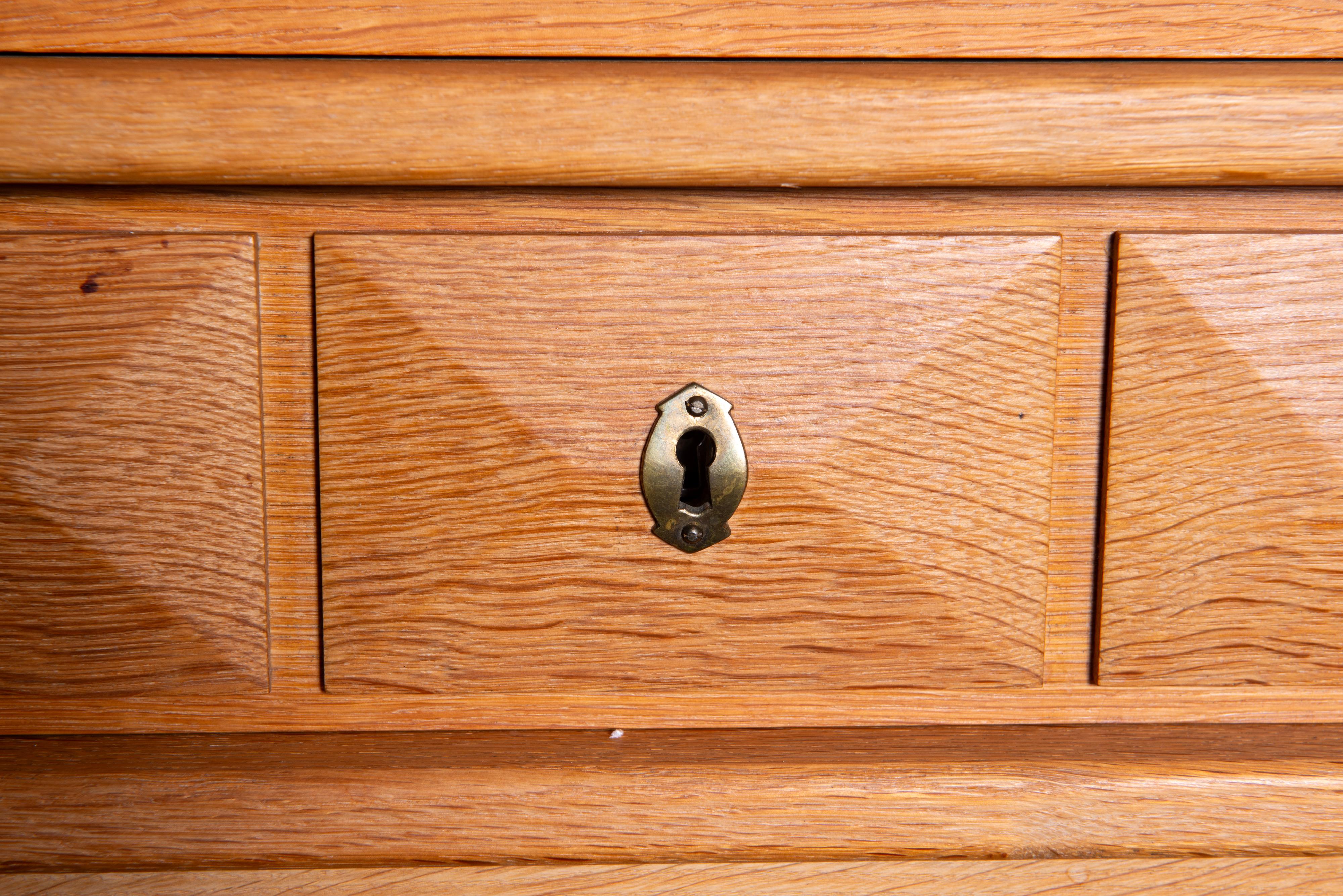 Henning Kjaernulf Carved Oak Sideboard 3