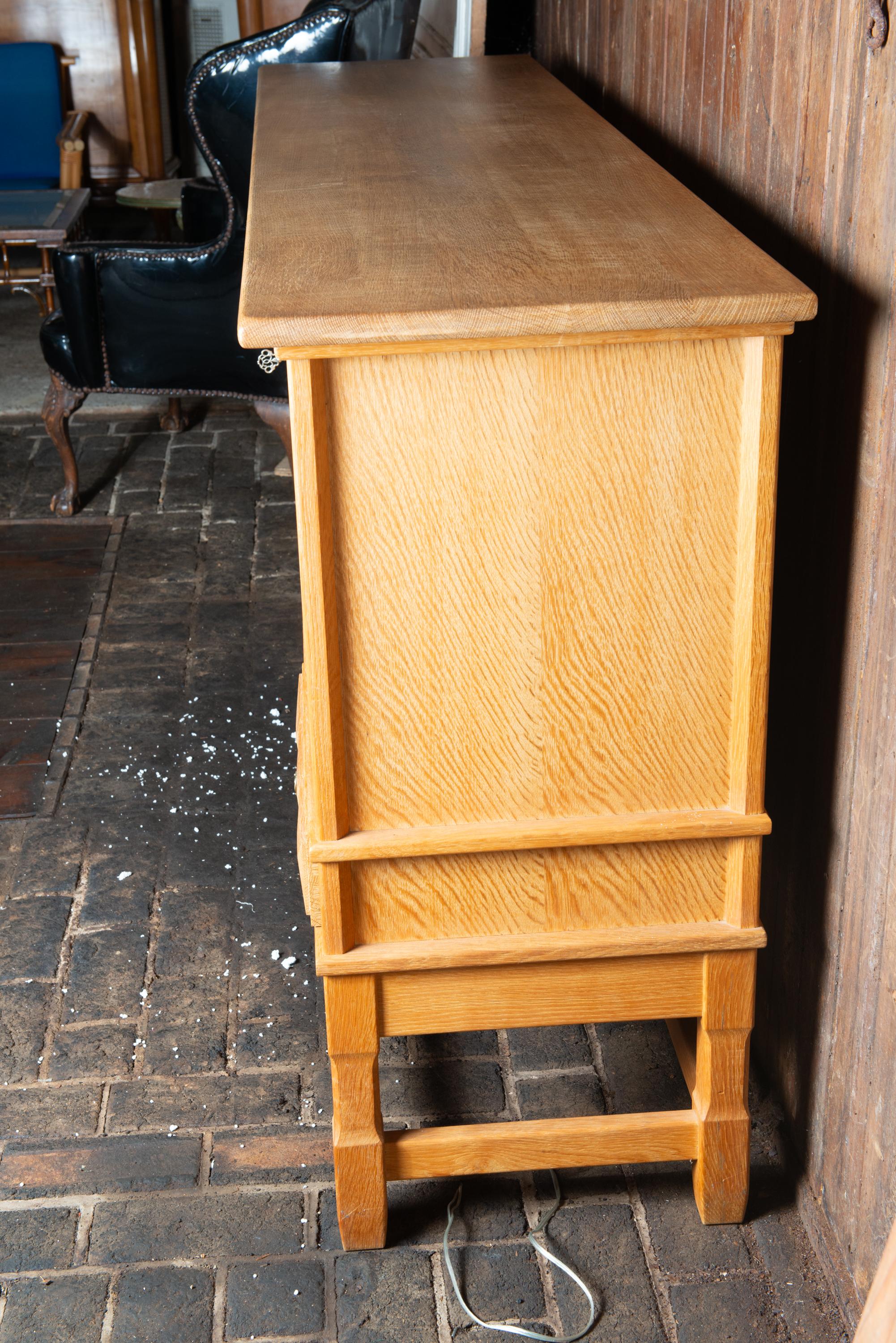 Henning Kjaernulf Carved Oak Sideboard 5