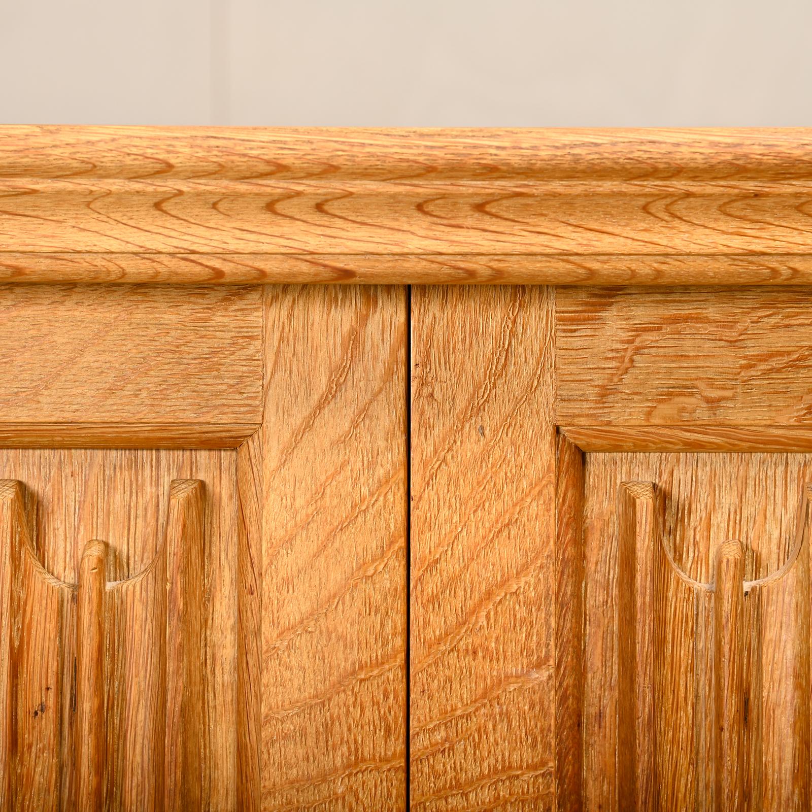 Henning Kjærnulf Danish Brutalist Sideboard in Oak for Nyrup Møbelfabrik, 1960s For Sale 6