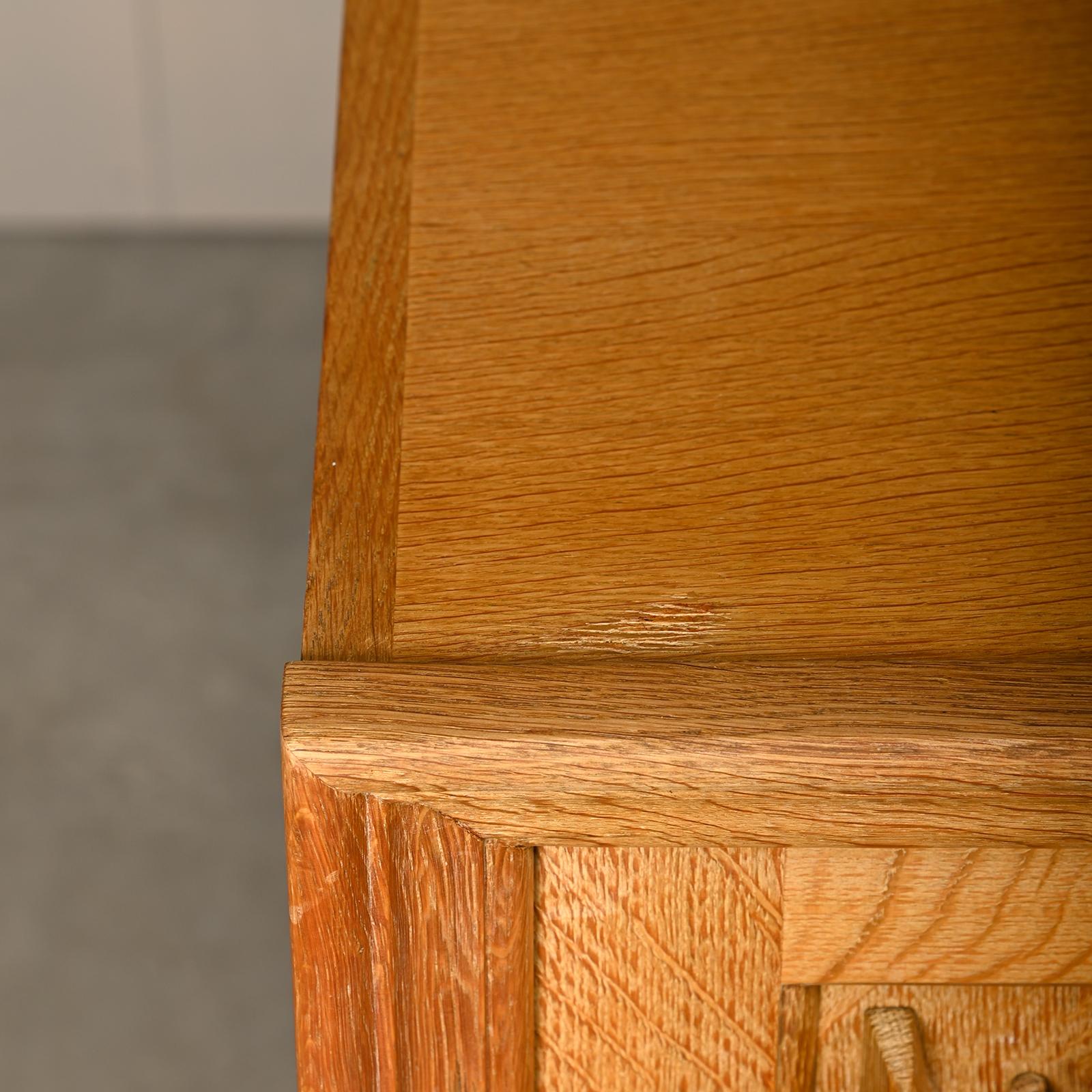 Henning Kjærnulf Danish Brutalist Sideboard in Oak for Nyrup Møbelfabrik, 1960s For Sale 10
