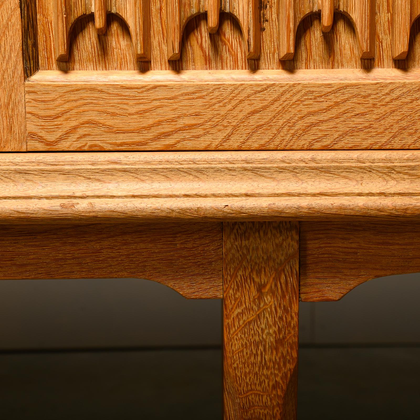 Henning Kjærnulf Danish Brutalist Sideboard in Oak for Nyrup Møbelfabrik, 1960s For Sale 13