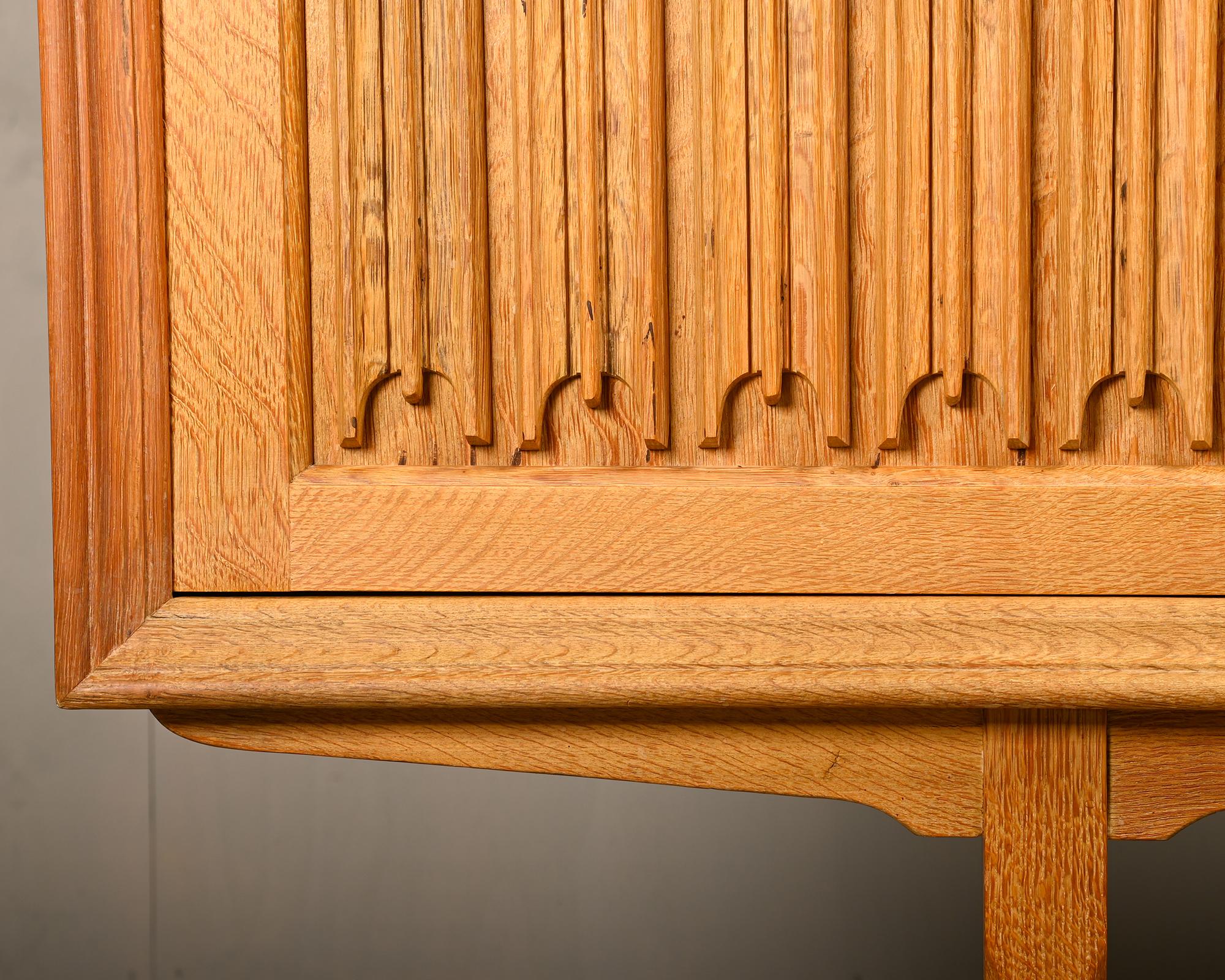 Henning Kjærnulf Danish Brutalist Sideboard in Oak for Nyrup Møbelfabrik, 1960s For Sale 14