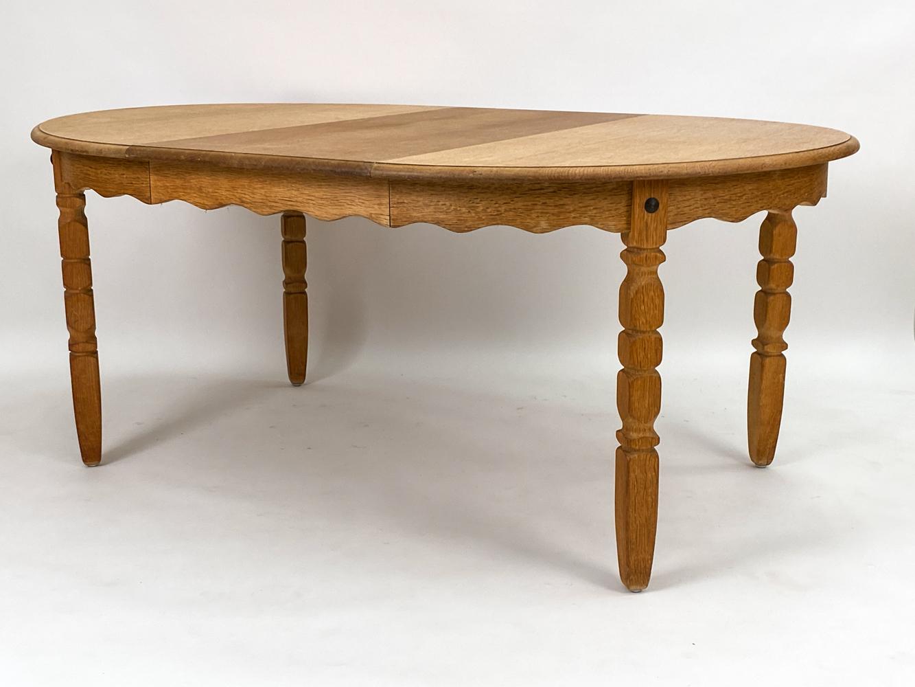 Henning Kjaernulf Danish Carved Oak Dining Table 4