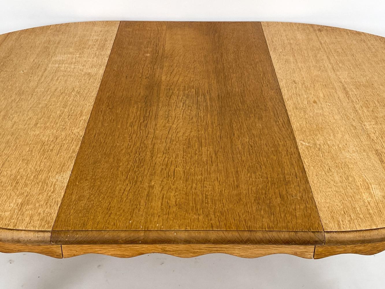 Henning Kjaernulf Danish Carved Oak Dining Table 1