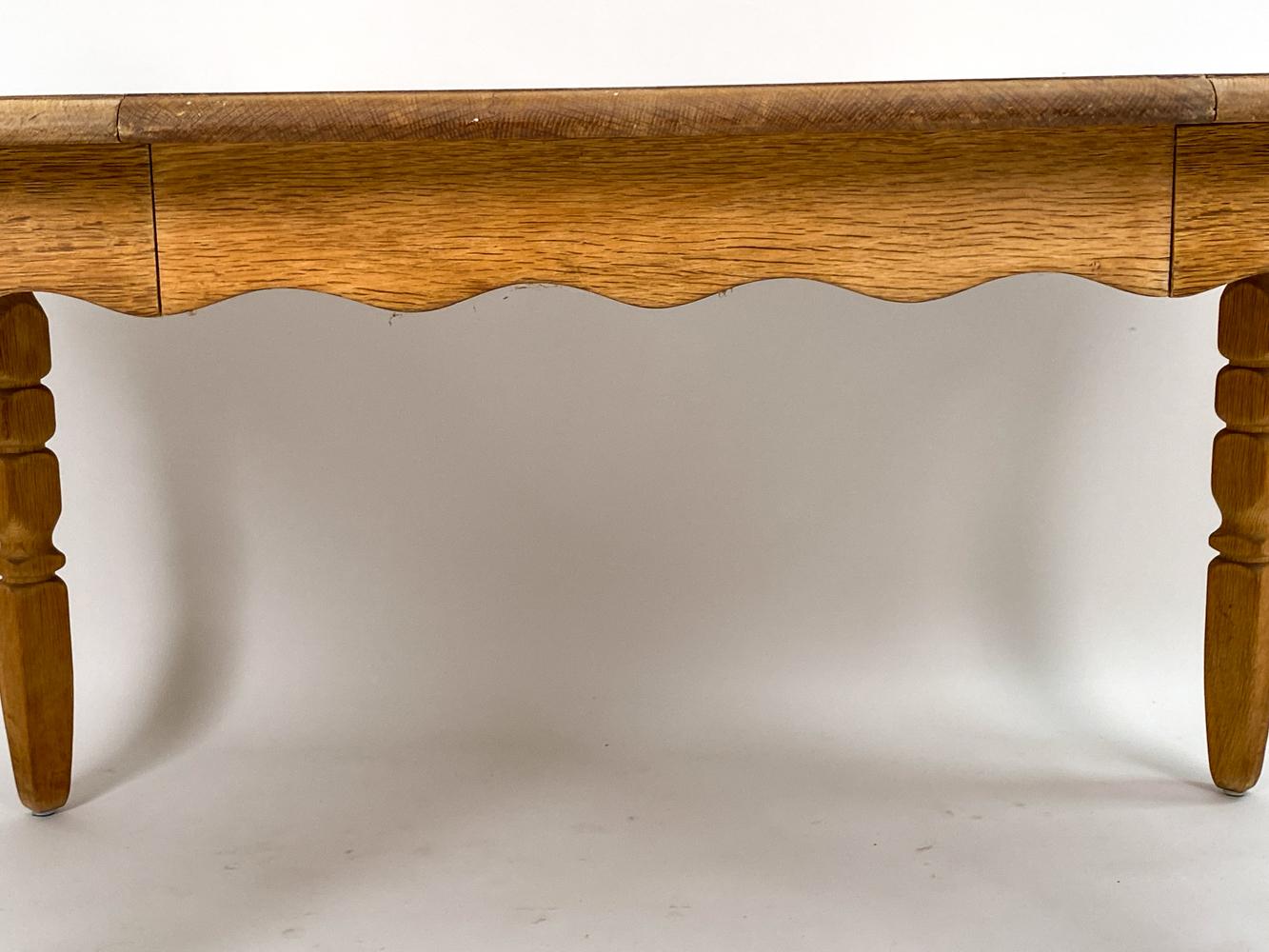 Henning Kjaernulf Danish Carved Oak Dining Table 2