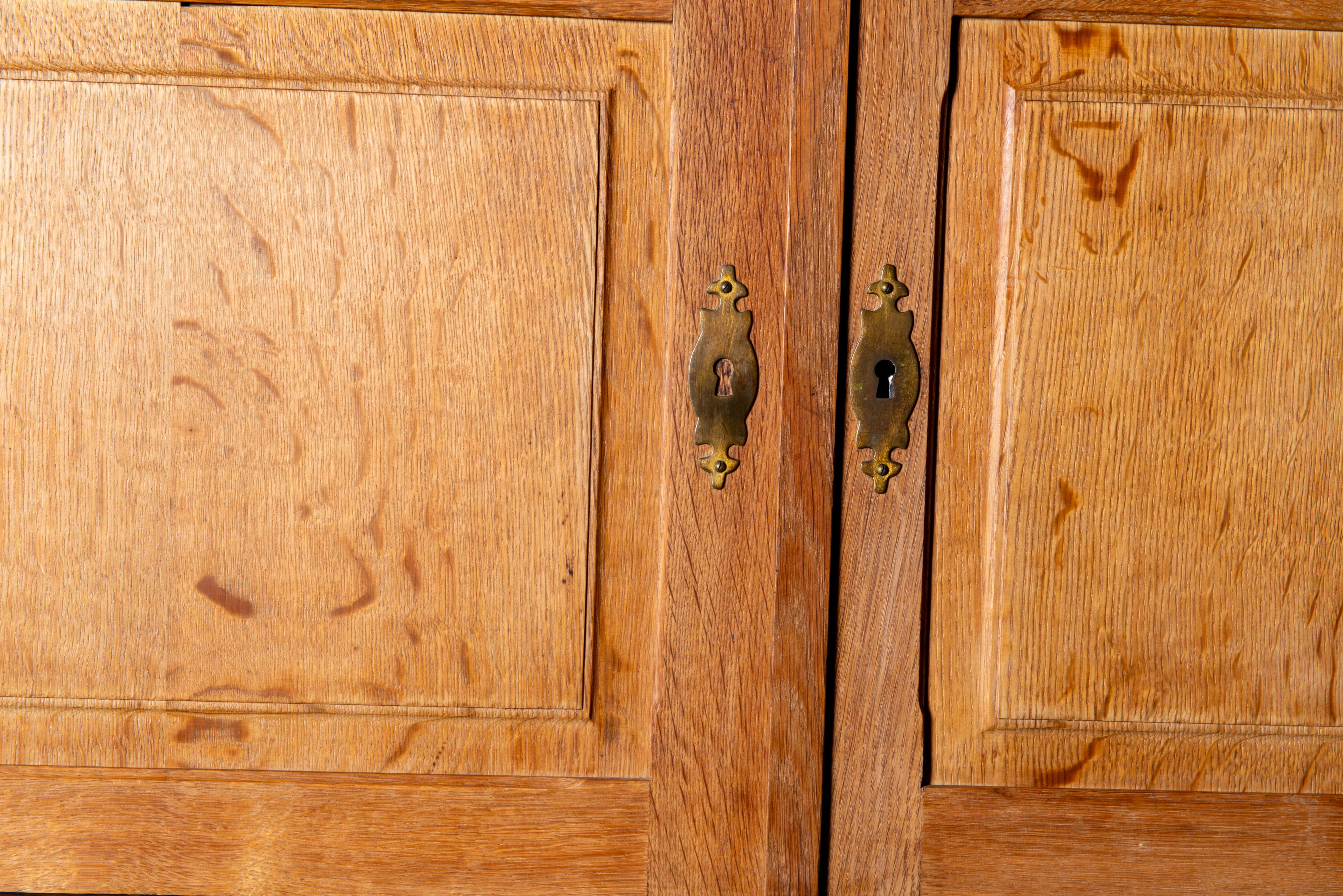 Henning Kjaernulf  Danish Carved Oak Sideboard For Sale 12