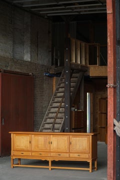 Henning Kjærnulf, Danish Mid Century, Brutalist Sideboard in Oak, 1960s