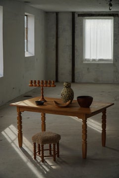 Henning Kjærnulf, Danish Mid Century Modern, Rectangular Oak Dining Table, 1960s
