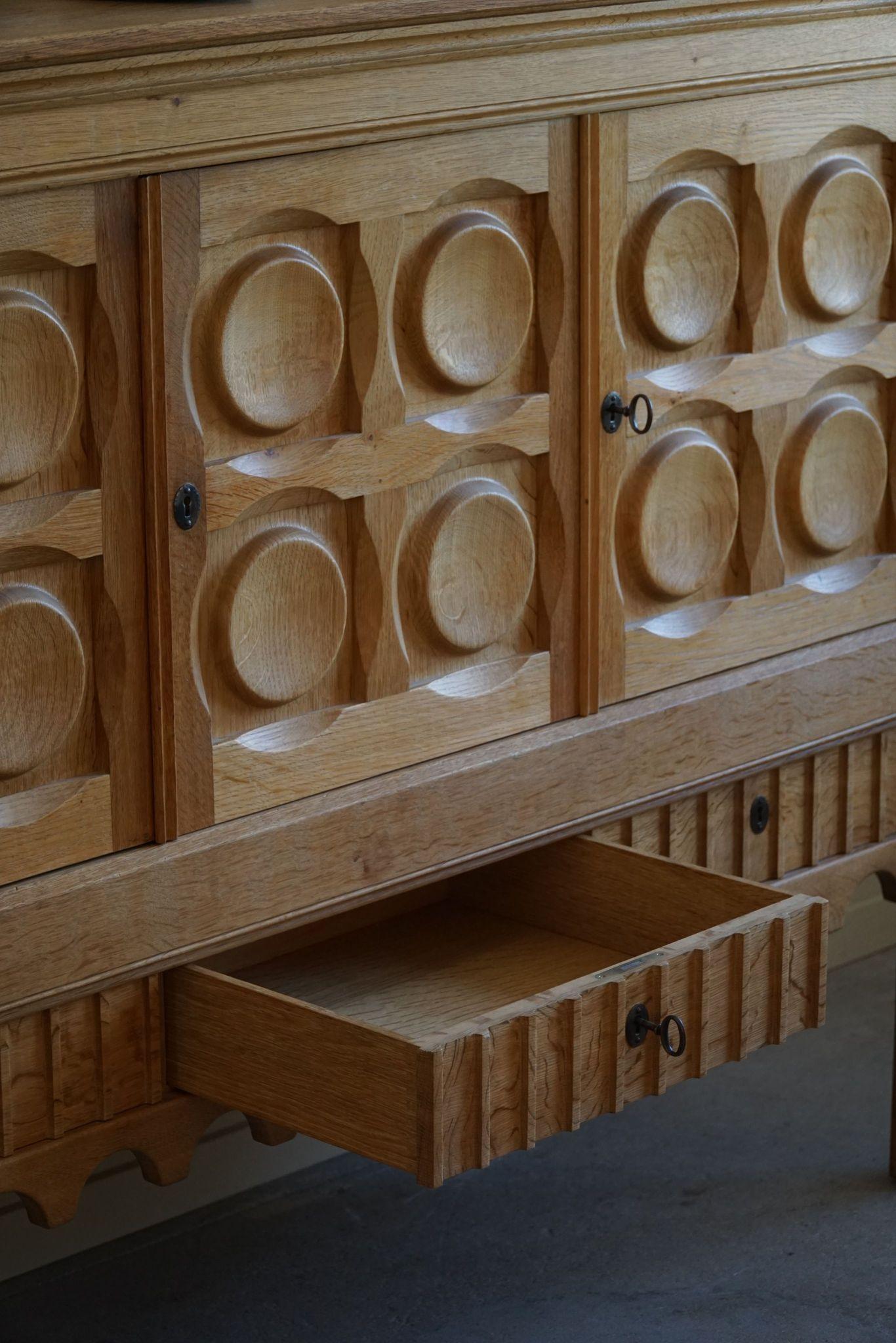 Henning Kjærnulf, Danish Mid Century Modern, Sideboard in Oak, Nyrup Møbelfabrik 6