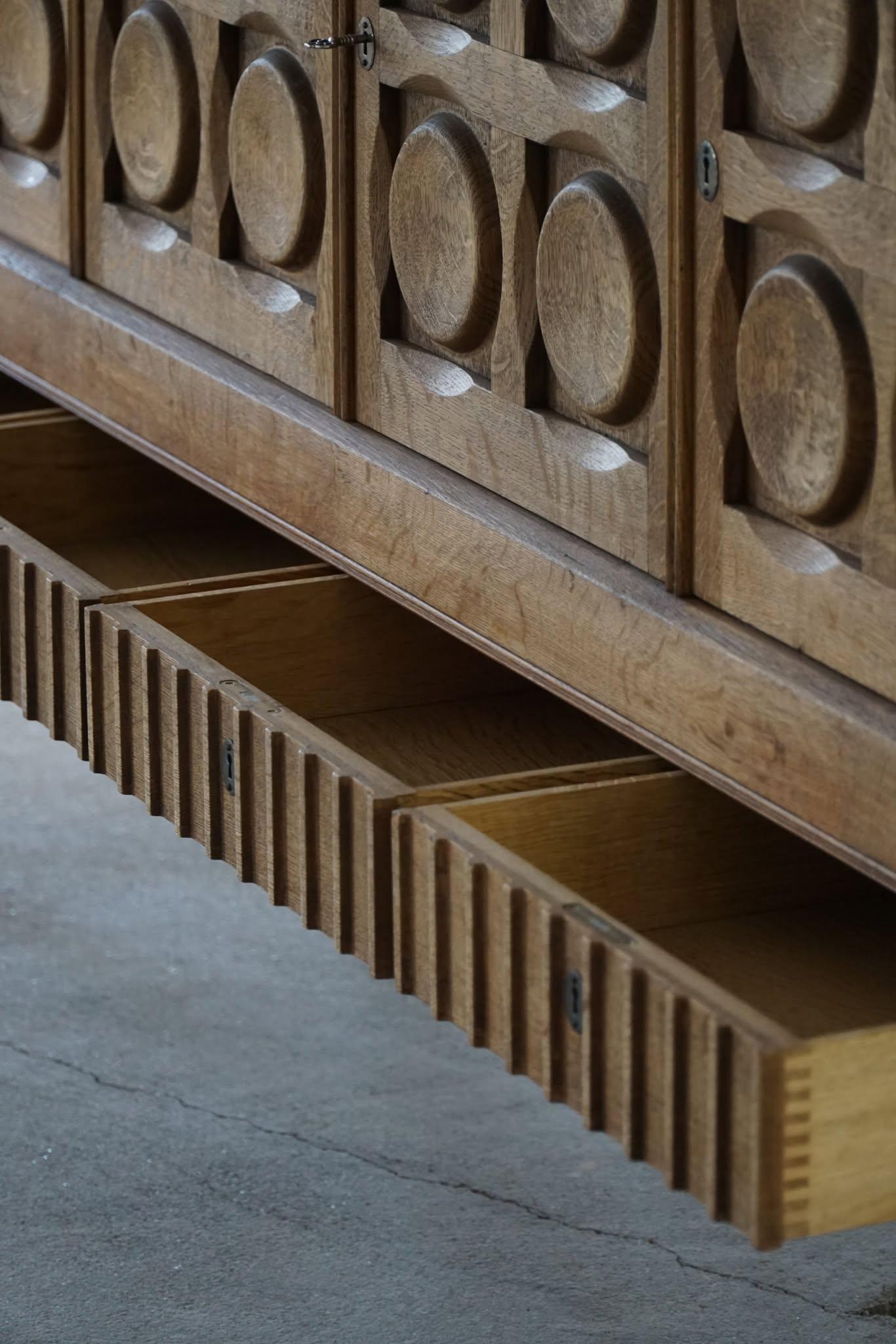 Henning Kjærnulf, Danish Mid Century Modern, Sideboard in Oak, Nyrup Møbelfabrik 10