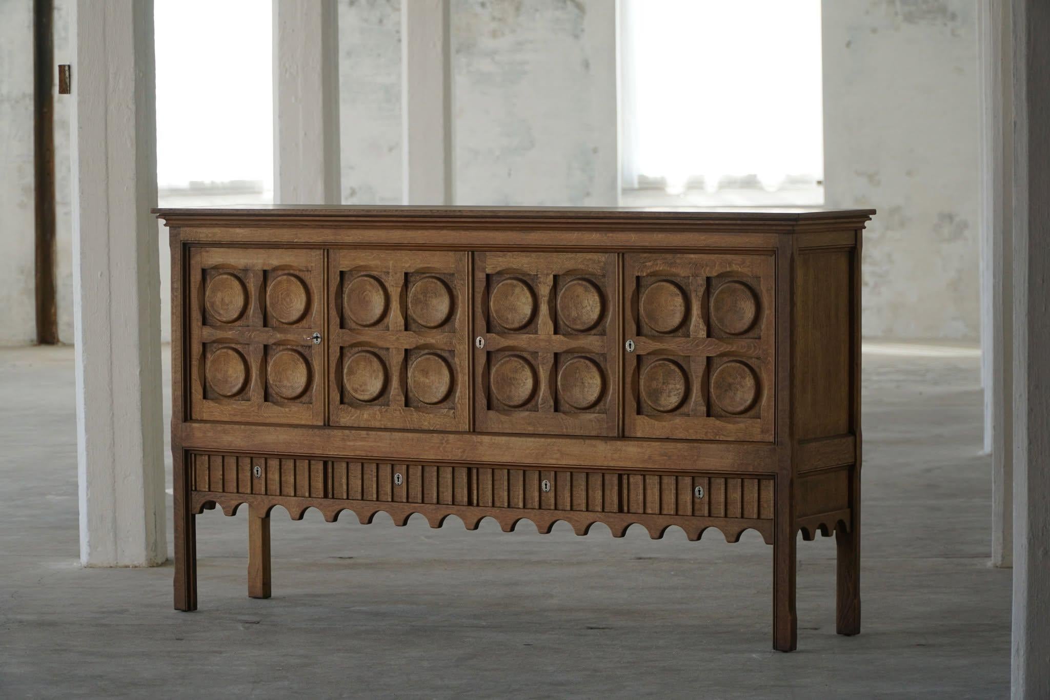 Henning Kjærnulf, Danish Mid Century Modern, Sideboard in Oak, Nyrup Møbelfabrik 12