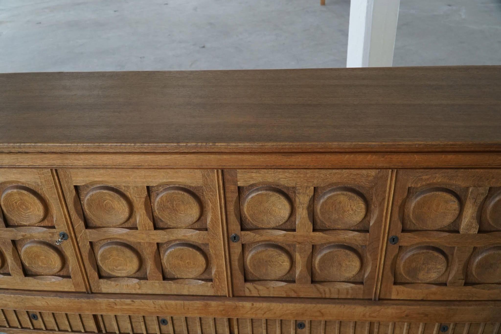 Henning Kjærnulf, Danish Mid Century Modern, Sideboard in Oak, Nyrup Møbelfabrik 14