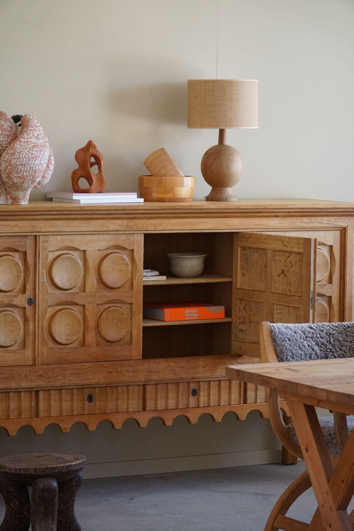 Henning Kjærnulf, Danish Mid Century Modern, Sideboard in Oak, Nyrup Møbelfabrik In Good Condition In Odense, DK