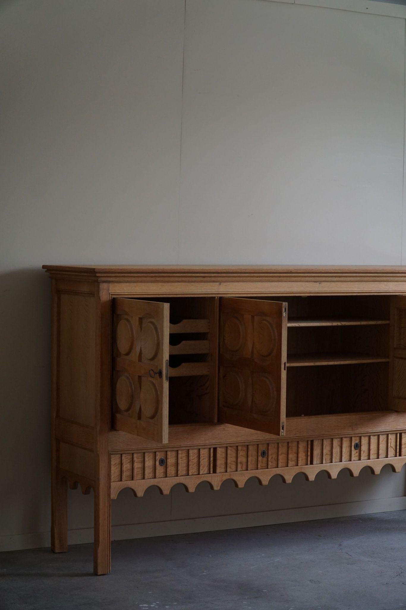 Henning Kjærnulf, Danish Mid Century Modern, Sideboard in Oak, Nyrup Møbelfabrik 1