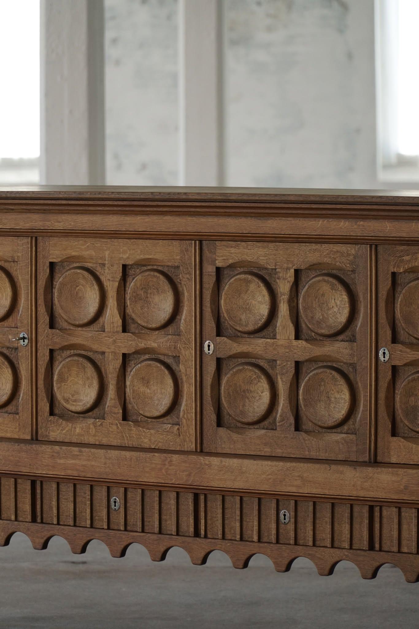 Henning Kjærnulf, Danish Mid Century Modern, Sideboard in Oak, Nyrup Møbelfabrik 1
