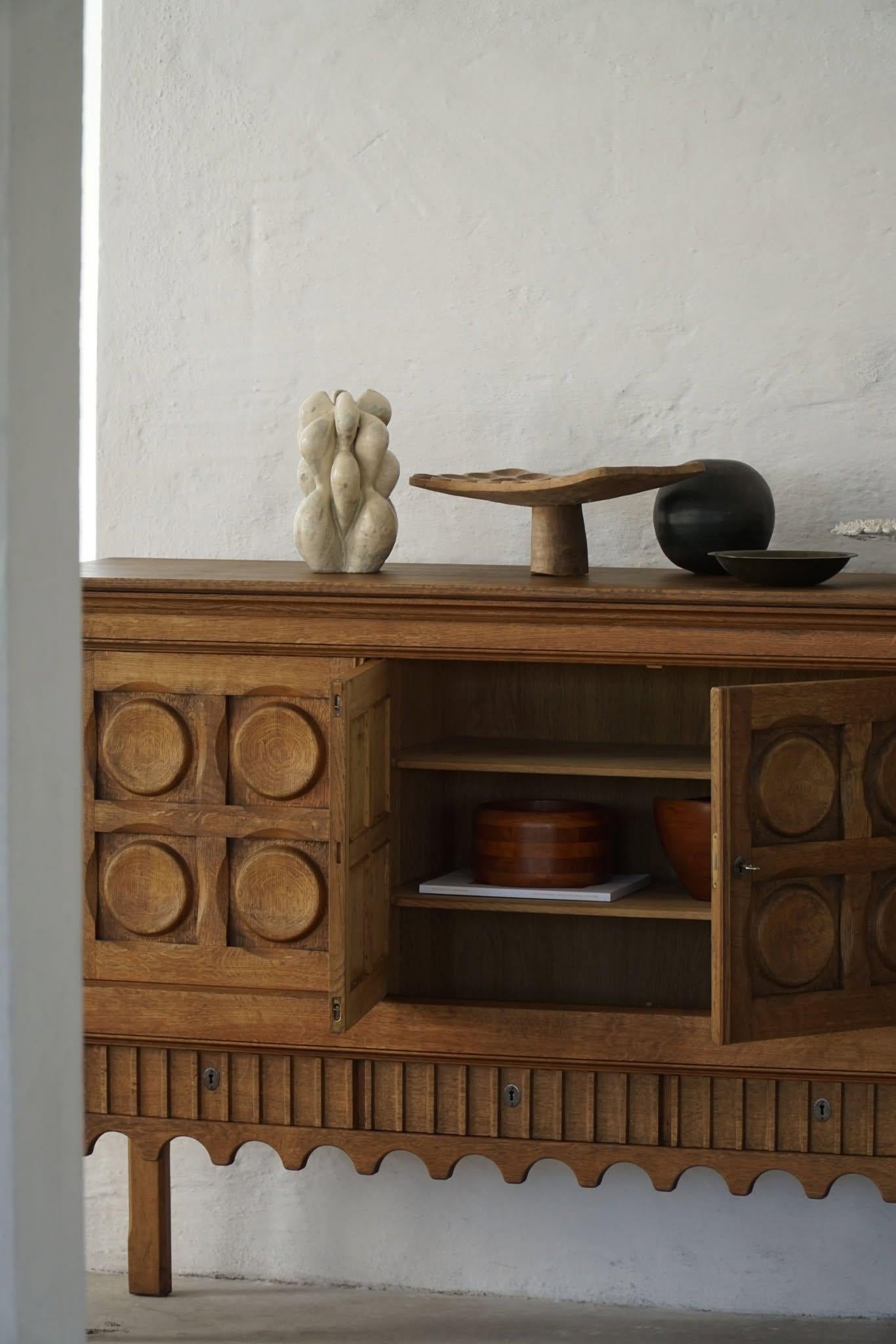 Henning Kjærnulf, Danish Mid Century Modern, Sideboard in Oak, Nyrup Møbelfabrik 4