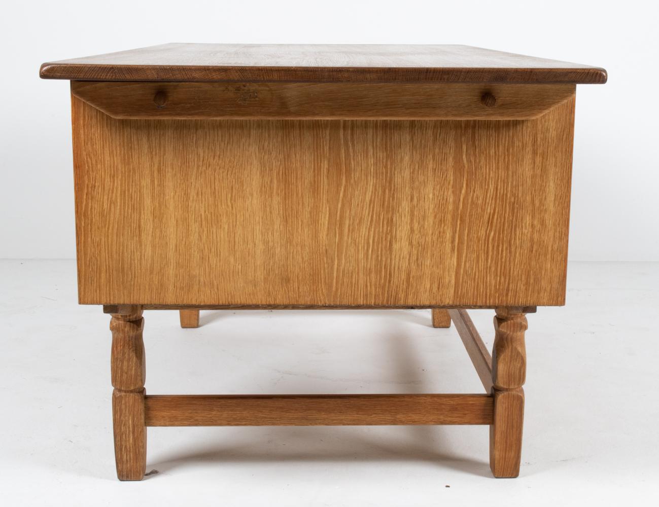 Henning Kjaernulf Danish Mid-Century Oak Desk For Sale 11