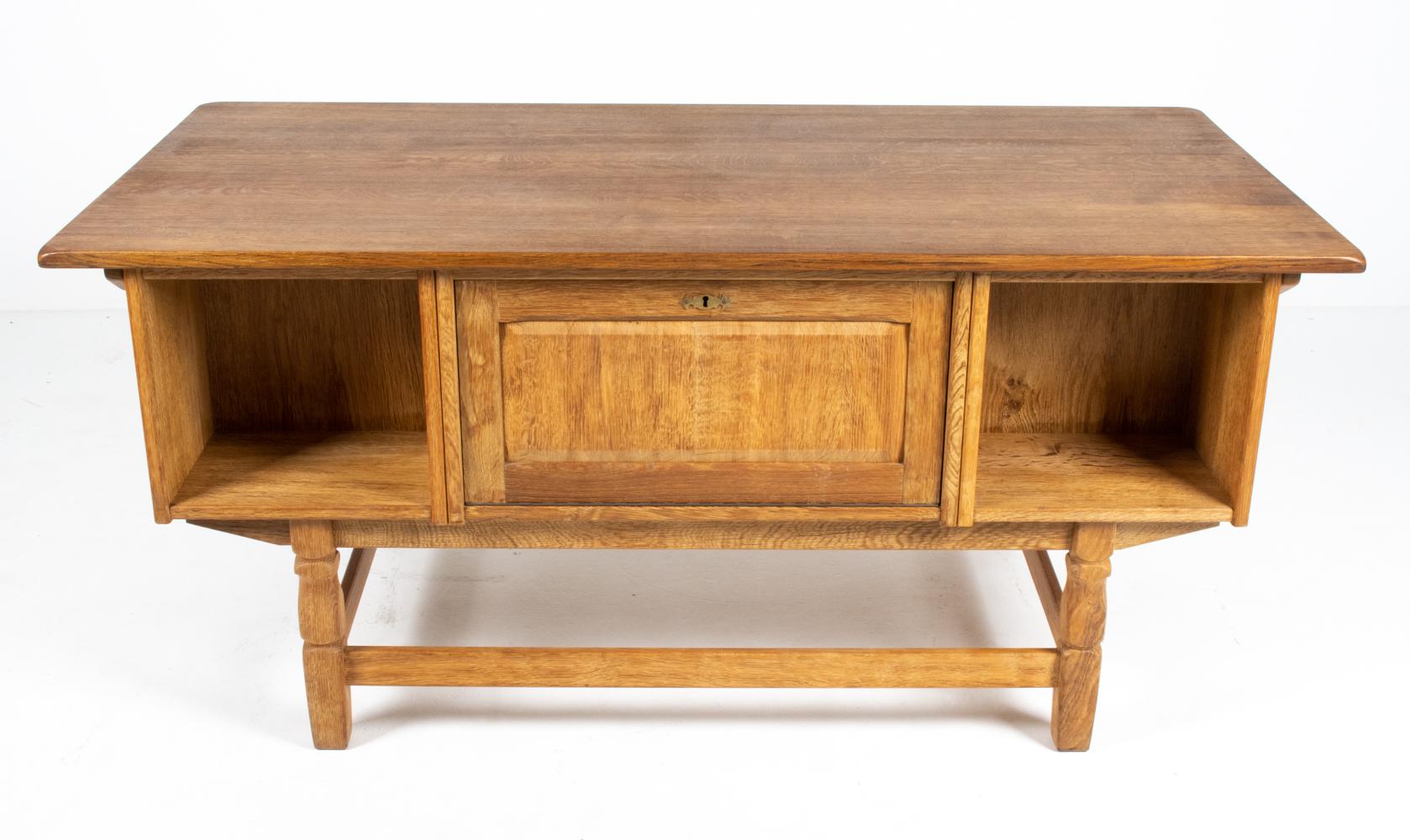 Henning Kjaernulf Danish Mid-Century Oak Desk For Sale 13