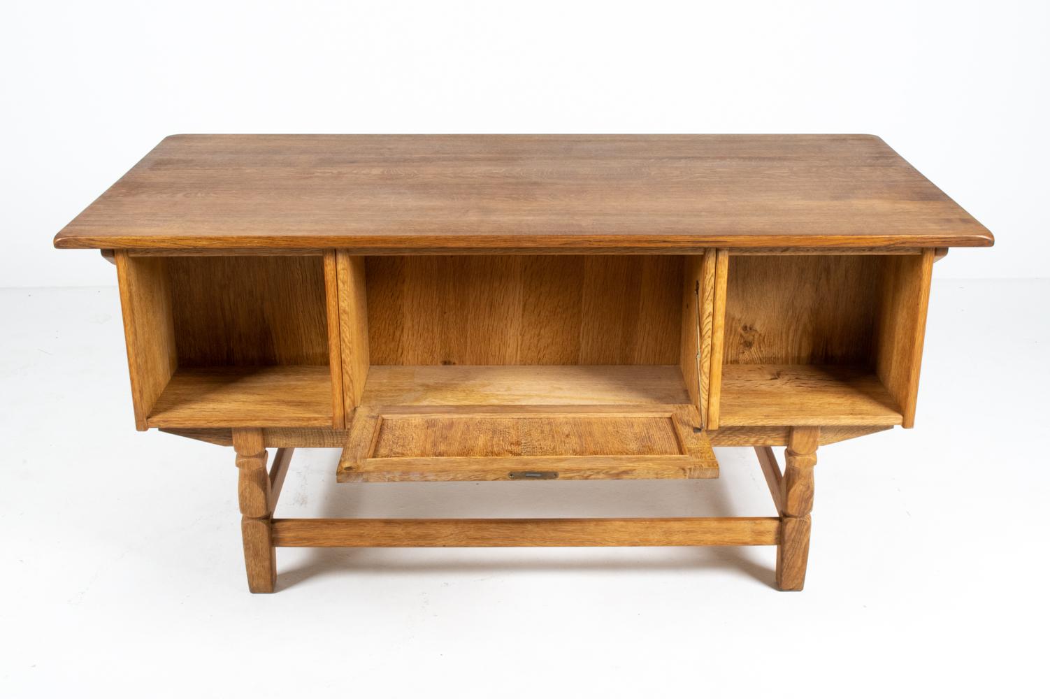 Henning Kjaernulf Danish Mid-Century Oak Desk For Sale 15