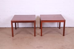 Henning Kjaernulf Danish Modern Rosewood Side Tables, Pair