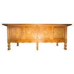 Henning Kjaernulf Danish Quarter Sawn Oak Sideboard, 1960s