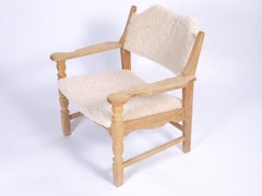 Henning Kjærnulf Danish Sheepskin Lounge Chairs, 1960s