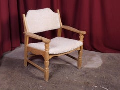 Henning Kjærnulf Danish Sheepskin Lounge Chairs, 1960s, set of 2