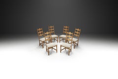 Sedie da pranzo Henning Kjaernulf per Nyrup Møbelfabrik, Danimarca 1950s