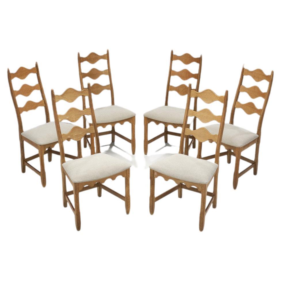 Chaises de salle à manger Henning Kjaernulf pour Nyrup Møbelfabrik, Danemark années 1950
