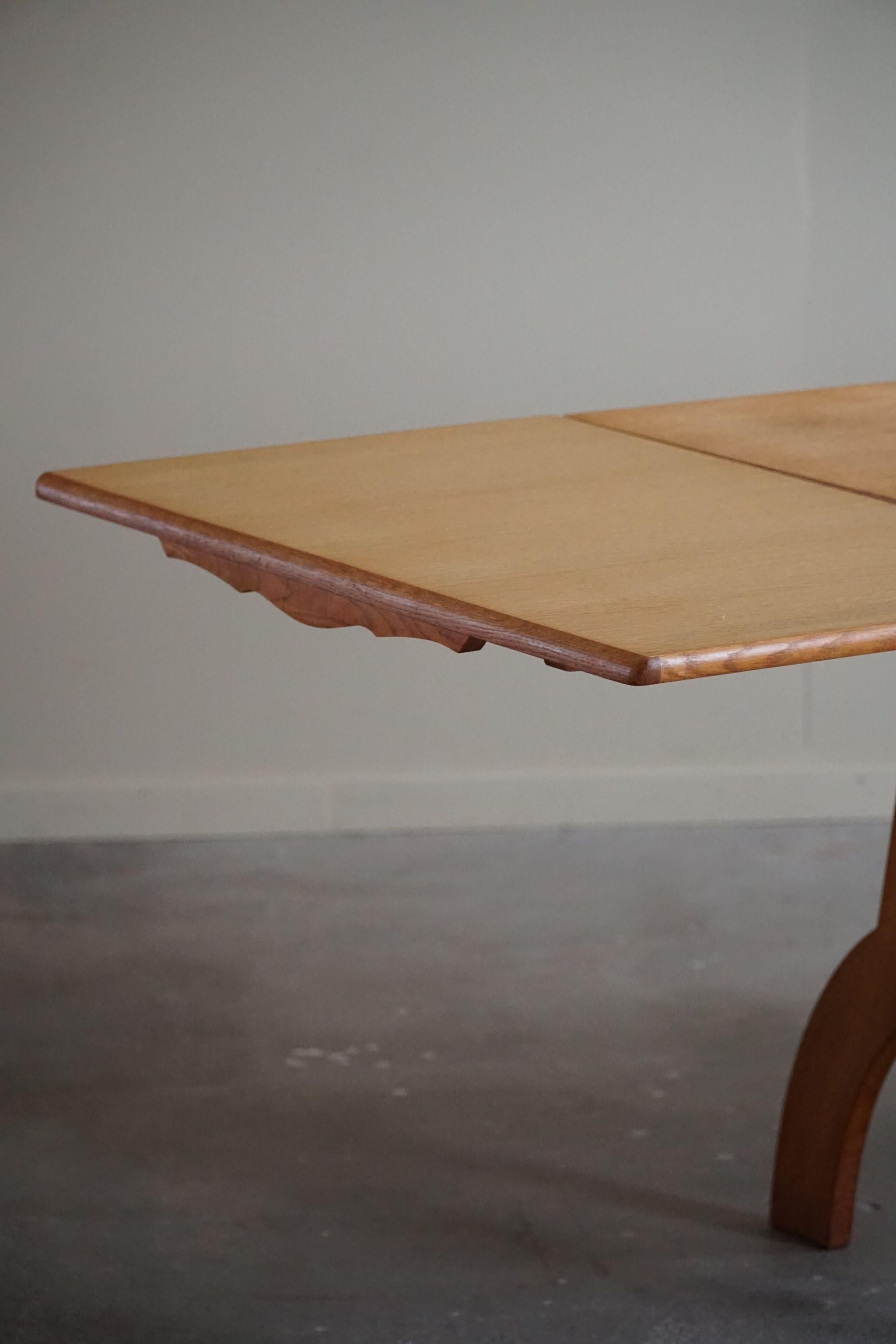 Henning Kjærnulf, Dining Table / Desk in Oak, Danish Mid Century Modern, 1960s 7