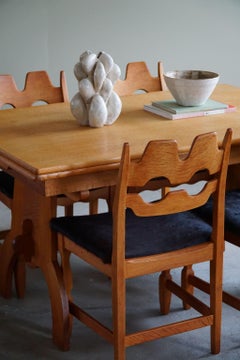 Henning Kjærnulf, Dining Table / Desk in Oak, Danish Mid Century Modern, 1960s