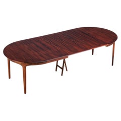 Table à manger Henning Kjaernulf en palissandre, Soro Stole, Danemark, 1960