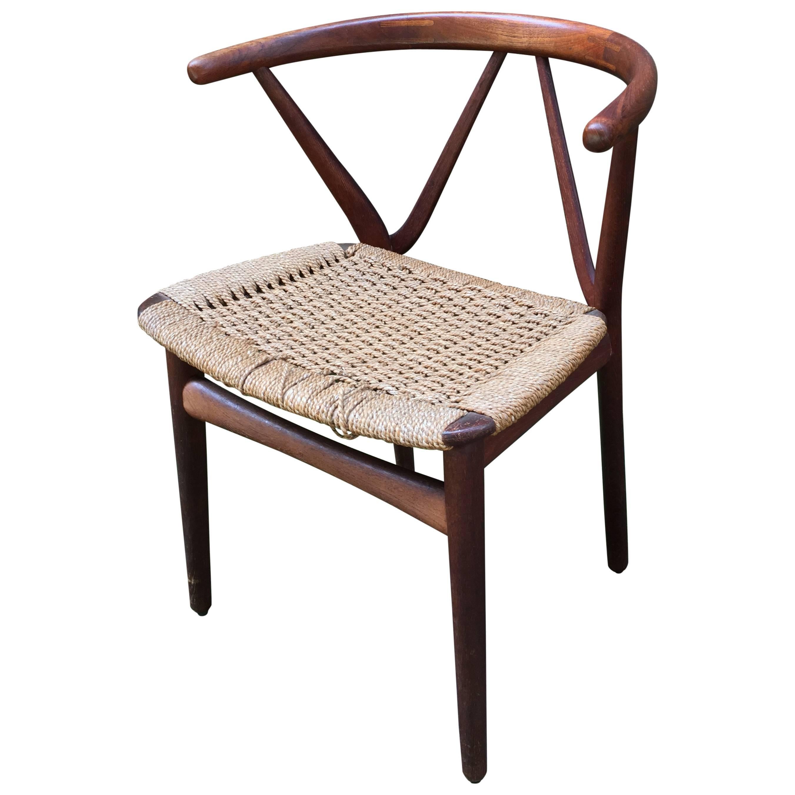 Henning Kjaernulf for Bruno Hansen Teak Chair