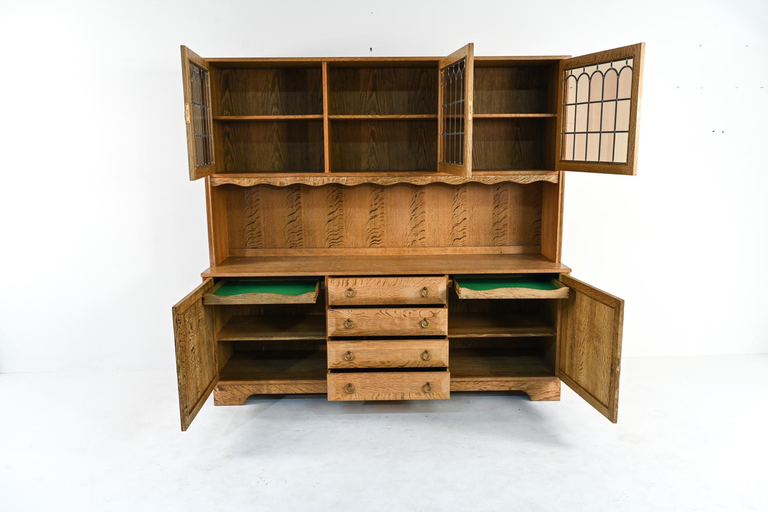 Scandinavian Modern Henning Kjærnulf for Nyrup Mobelfabrik Oak Bookcase Cabinet