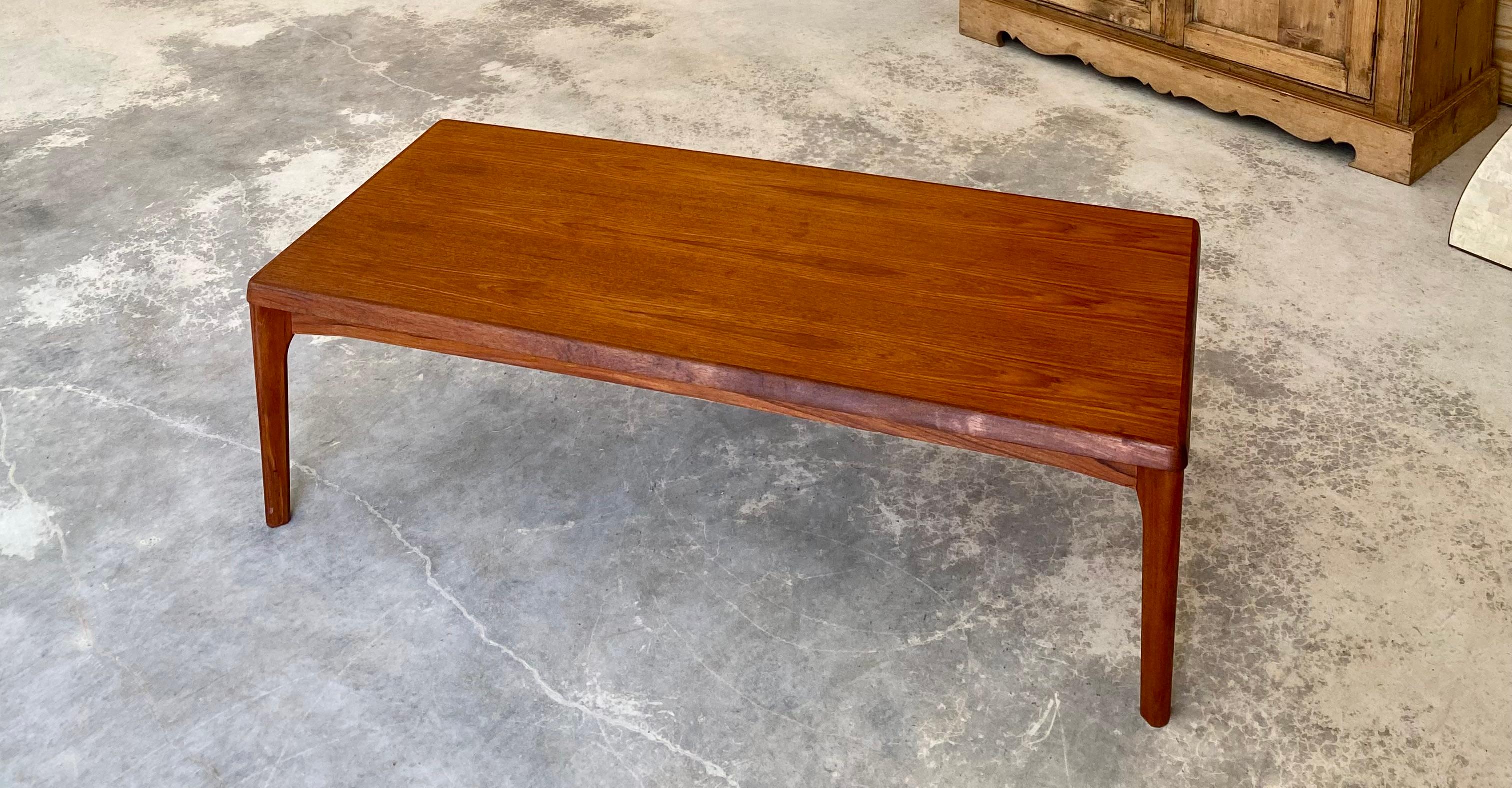 Metal Henning Kjærnulf for Vejle Mobelfabrik Teak Coffee Table For Sale