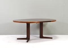 Henning Kjaernulf for Vejle Round / Oval Dining Table, Denmark - 1960s