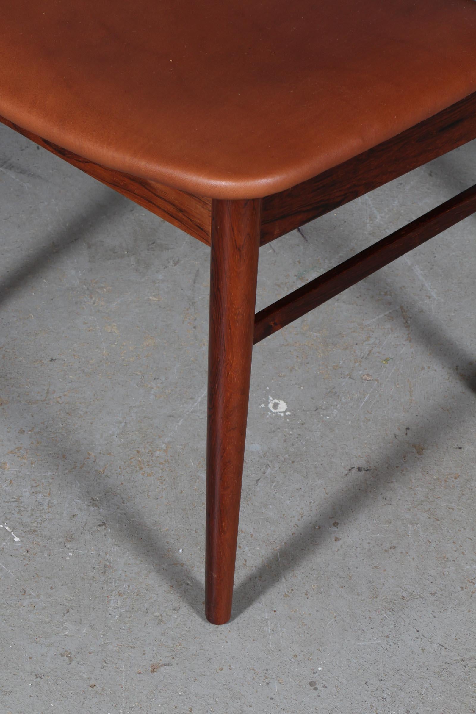Late 20th Century Henning Kjærnulf Four Dining Chairs For Sale