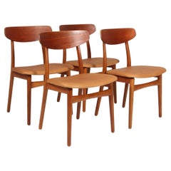 Henning Kjærnulf Four Dining Chairs