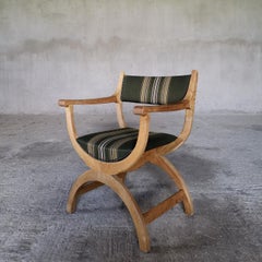 Henning Kjærnulf Kurul chair in solid oak. EG Kvalitetsmøbel Denmark 1960s.