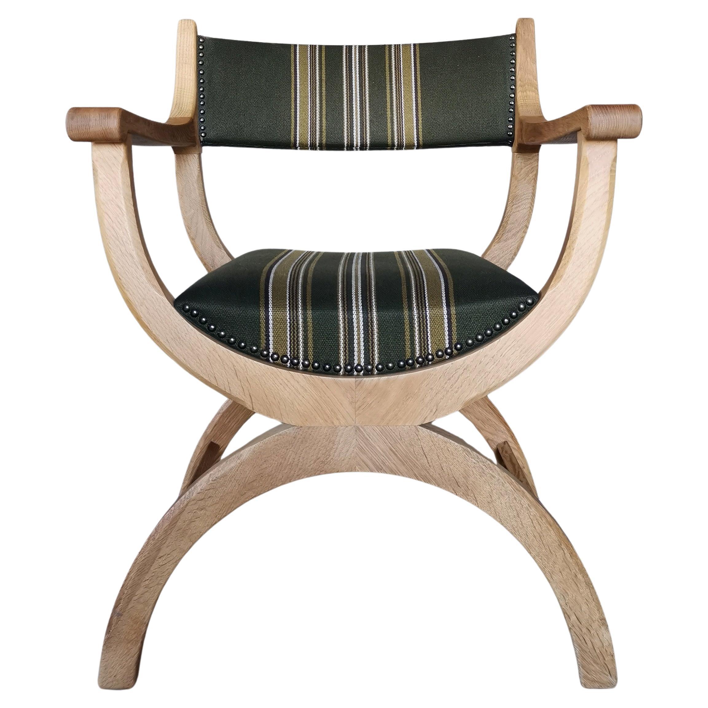 Henning Kjærnulf Kurul chair in solid oak. EG Kvalitetsmøbel Denmark 1960s. 