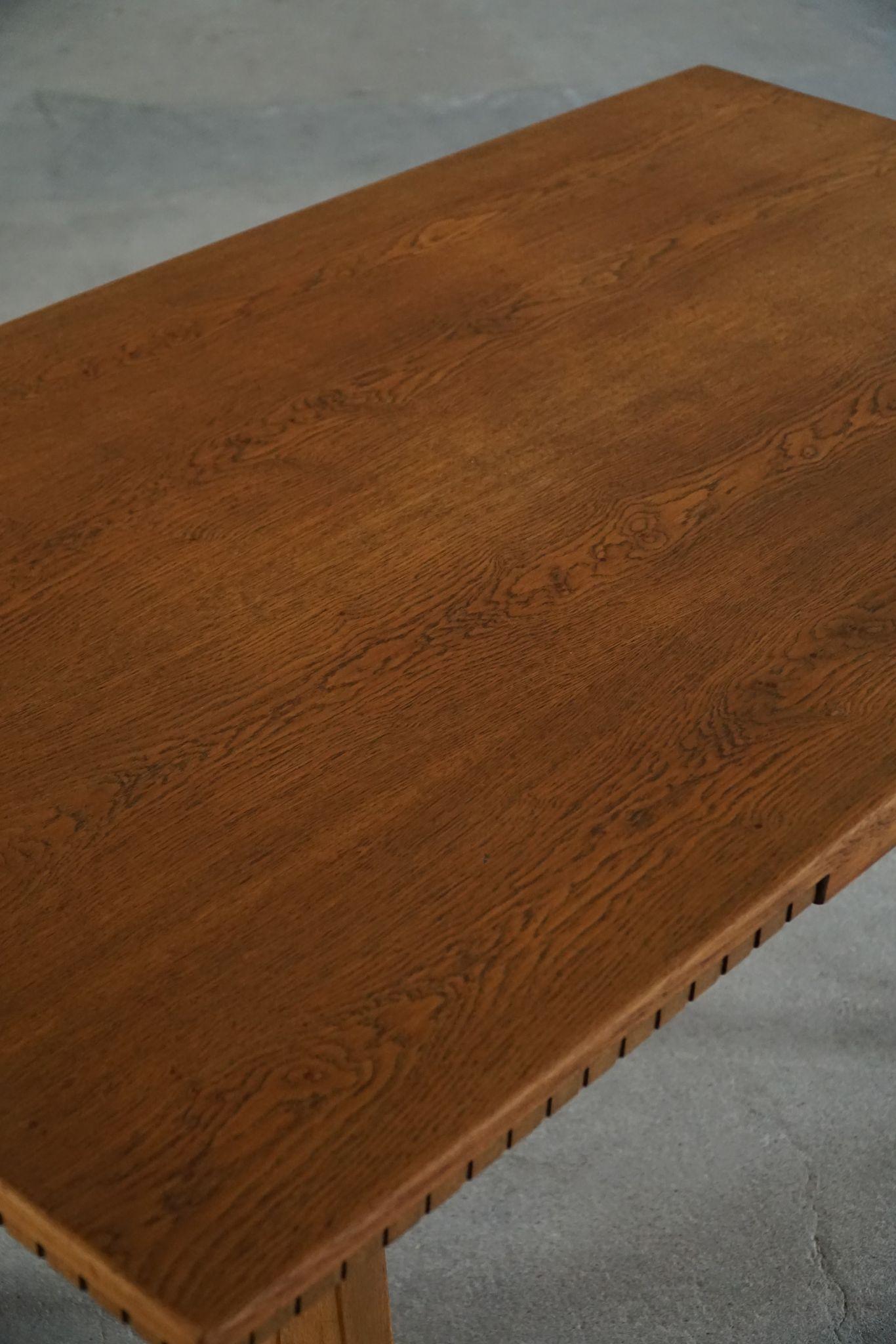 Henning Kjærnulf, Mid Century Danish Rectangular Table in Oak, Made in 1960s For Sale 3