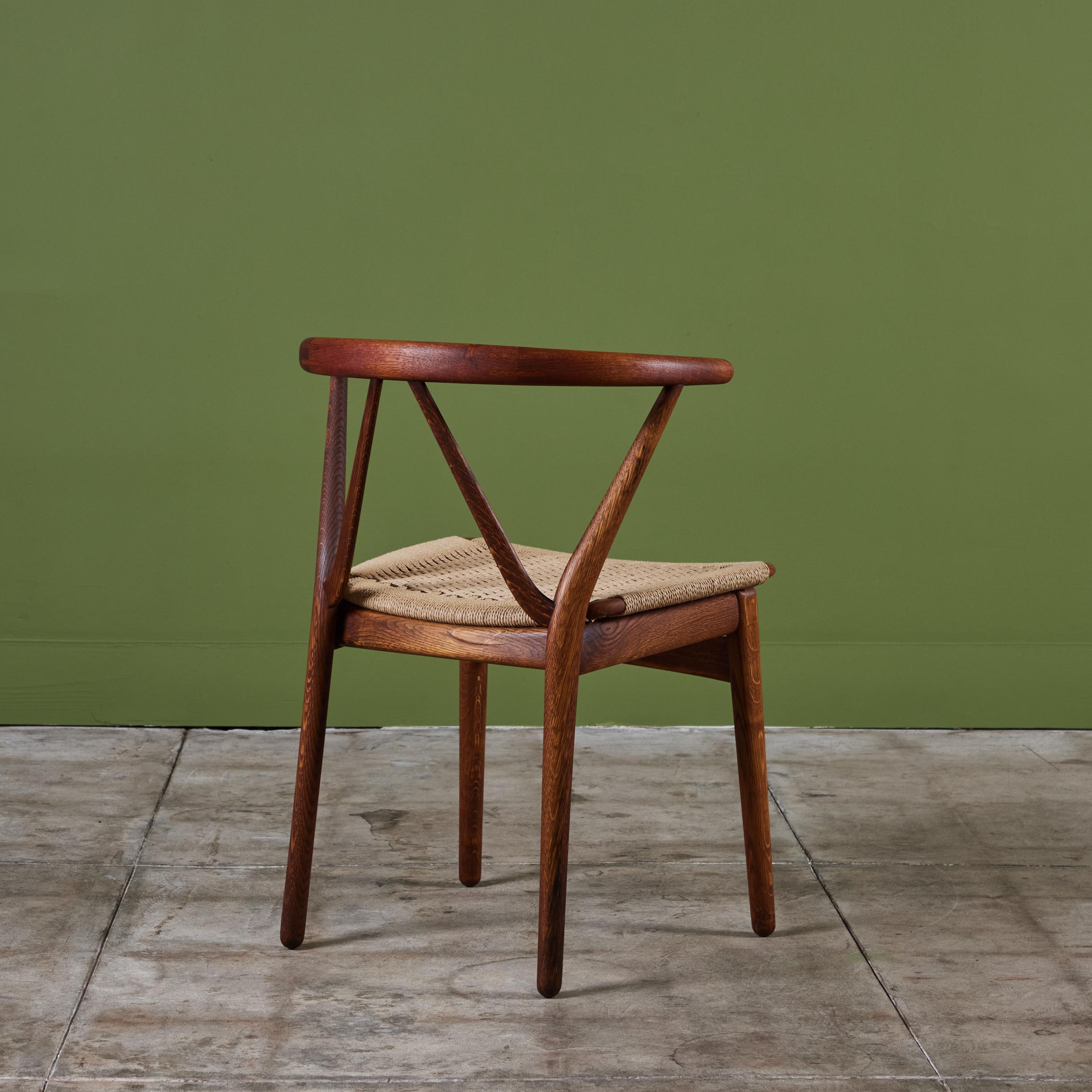 Mid-20th Century Henning Kjærnulf Model 255 Dining Chair for Bruno Hansen For Sale