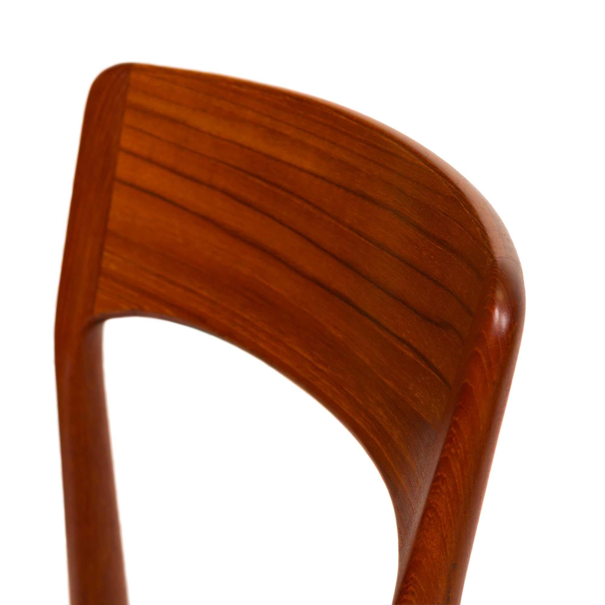 Henning Kjaernulf Model 26 Dining Chairs for Korup Stolefabrik, 1960s Set of Six For Sale 1