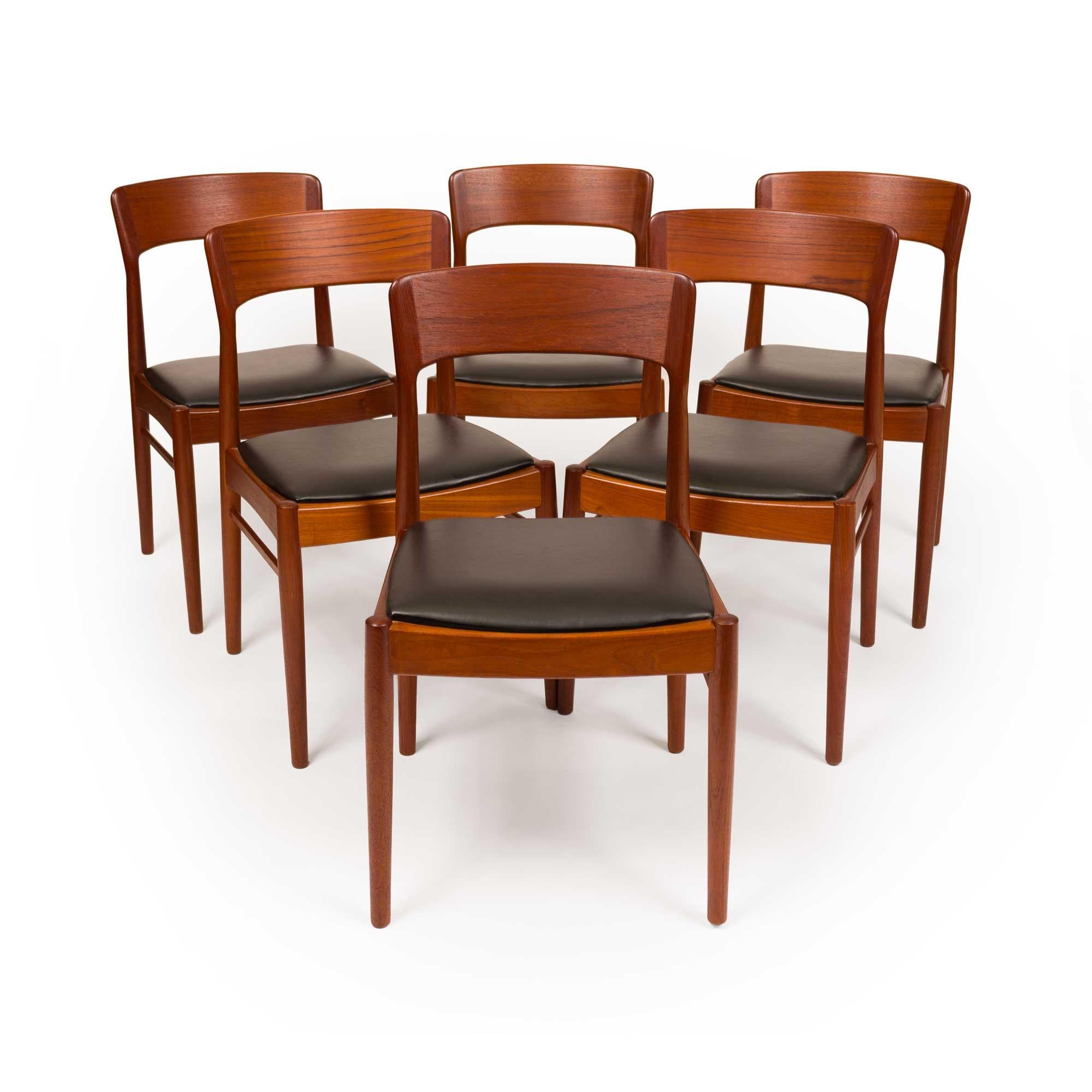 Henning Kjaernulf Model 26 Dining Chairs for Korup Stolefabrik, 1960s Set of Six For Sale 2