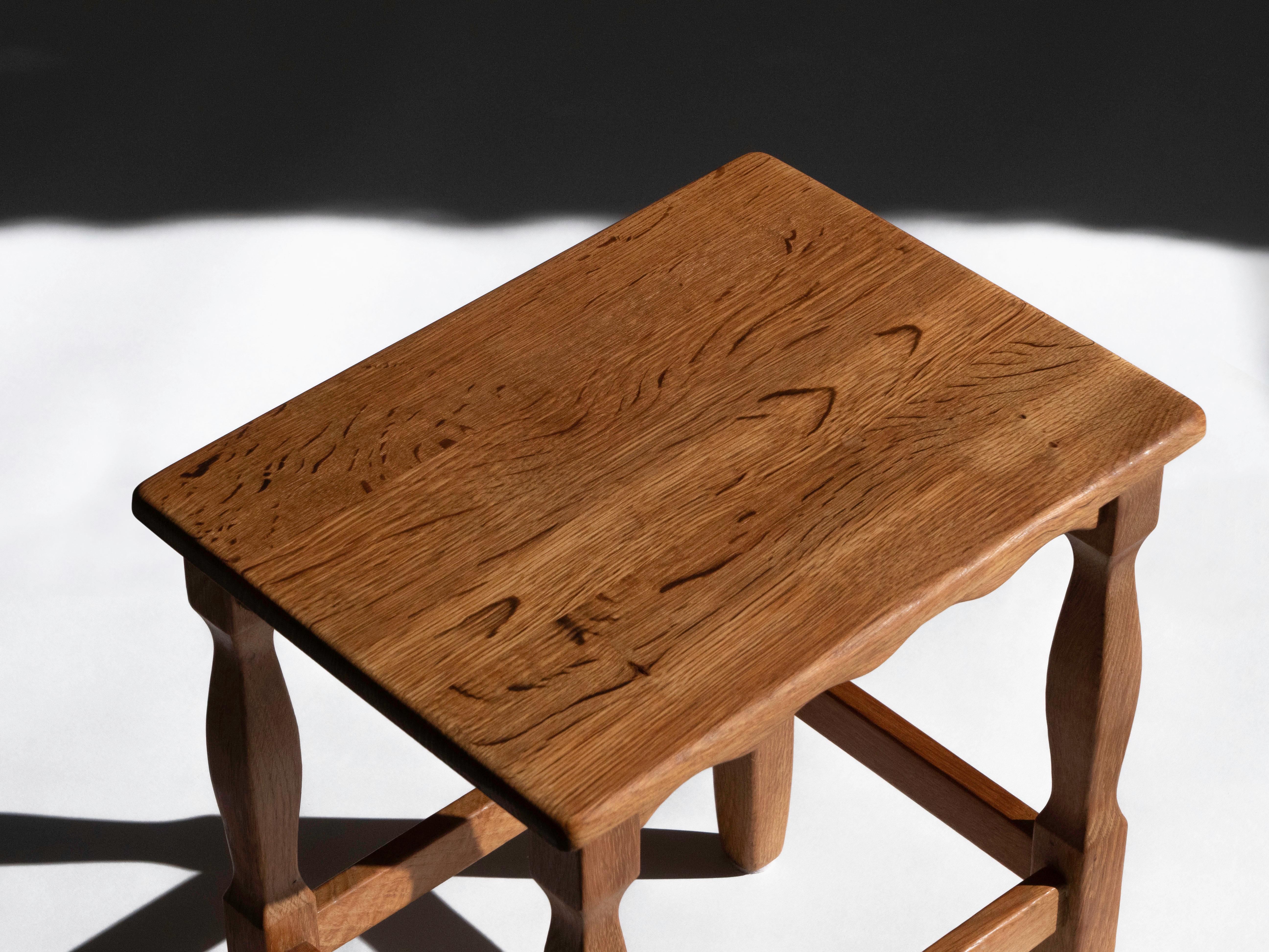 Henning Kjaernulf Nesting Tables in Solid Oak, Denmark 1960's For Sale 8