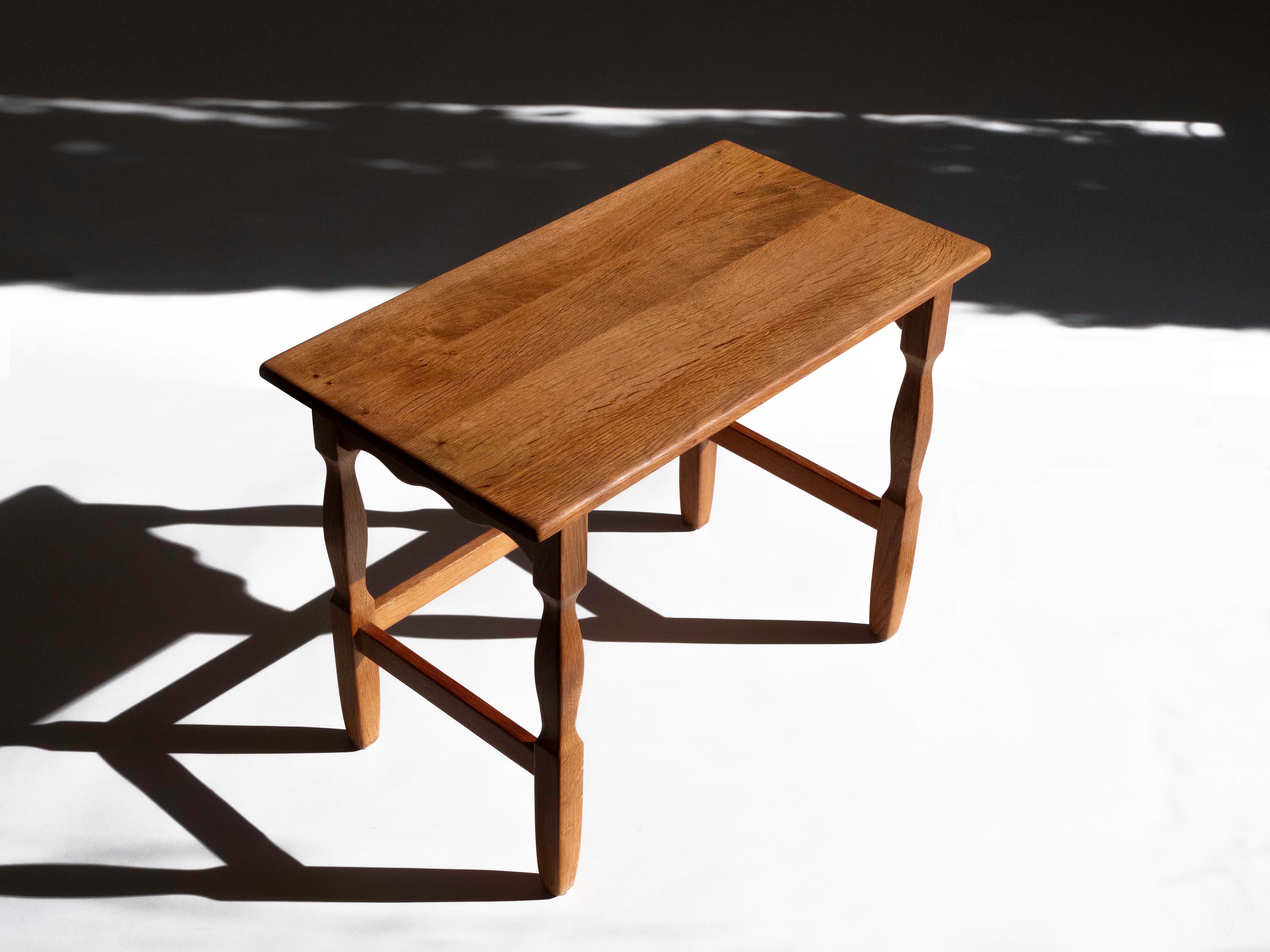 20th Century Henning Kjaernulf Nesting Tables in Solid Oak, Denmark 1960's For Sale